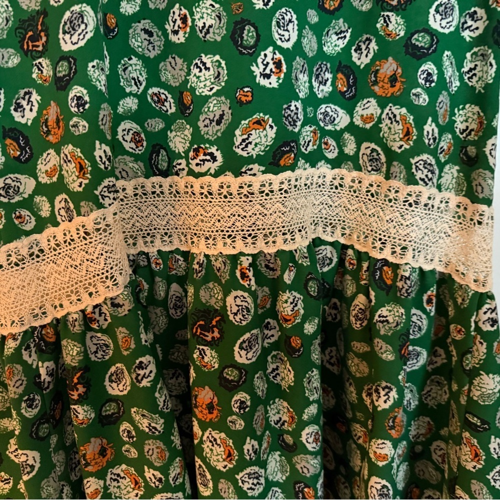 ABS Allen Schwartz Green Floral Mini Dress - Picture 4 of 11